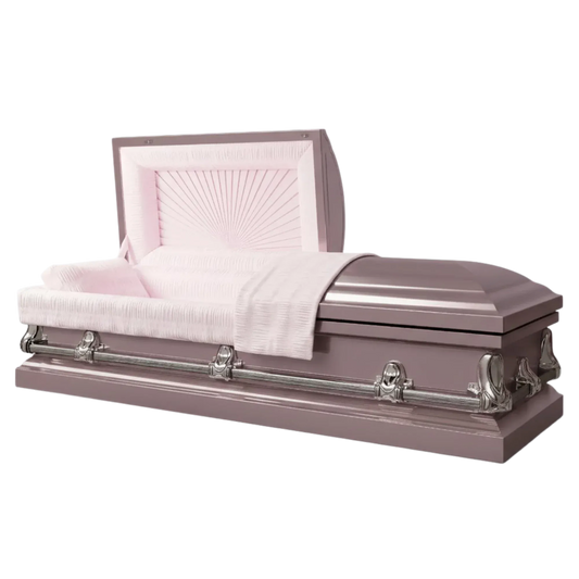 Orion NG Series | Orchid Steel Casket with Pink Interior