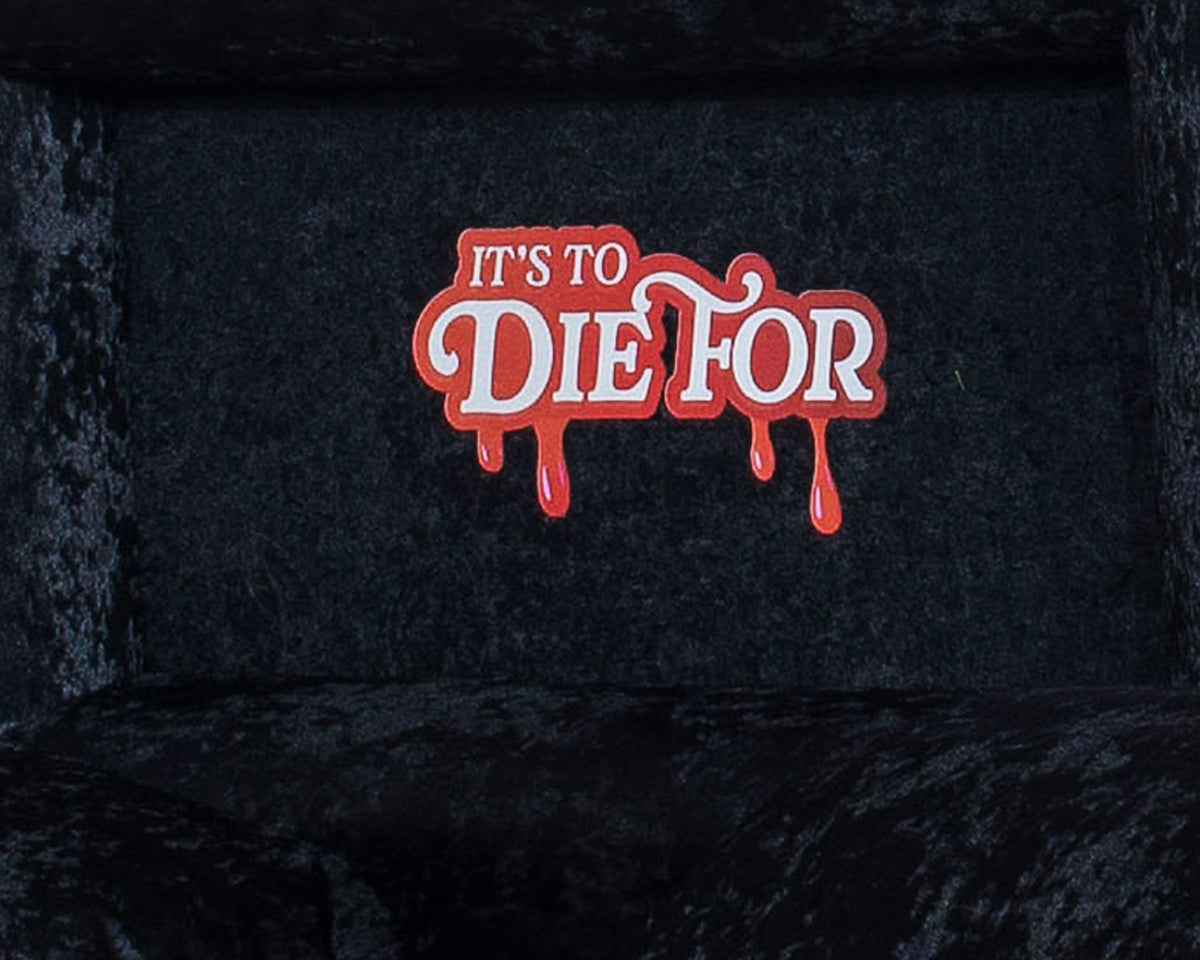 Cup Noodles® x Titan Casket Vampire Noodles Casket| Limited Edition Maroon Steel Casket with Black Velvet Interior