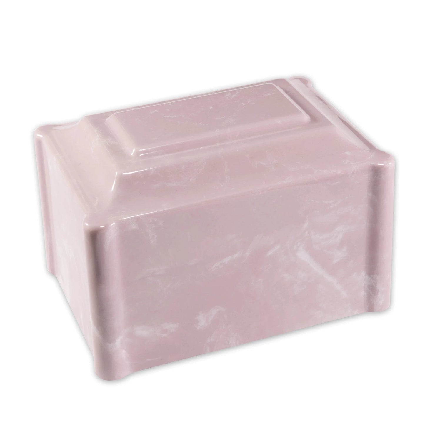 Pink Cultured Marble Cremation Urn