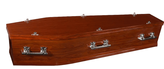 London European Series | Brown Poplar Wood Coffin
