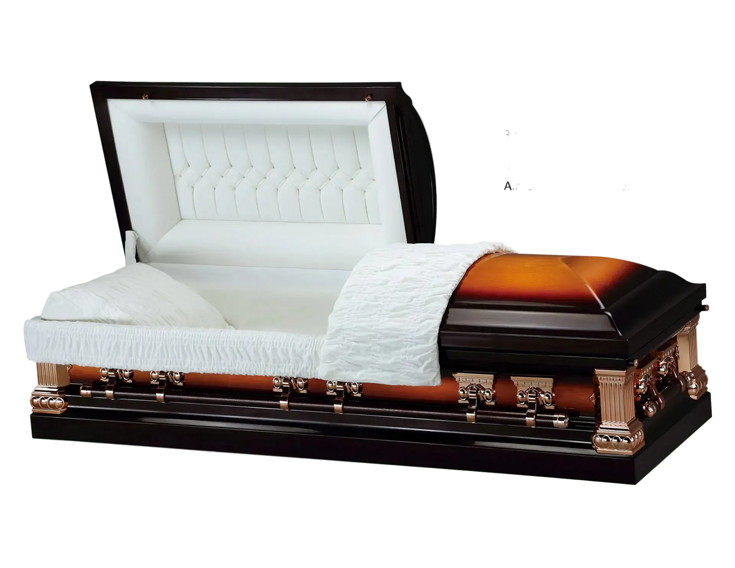 Raleigh Copper Casket - Heritage Bronze Finish with Almond Velvet Interior