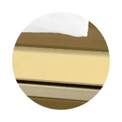 Reflections XL | Gold Steel Oversize Casket with White Interior