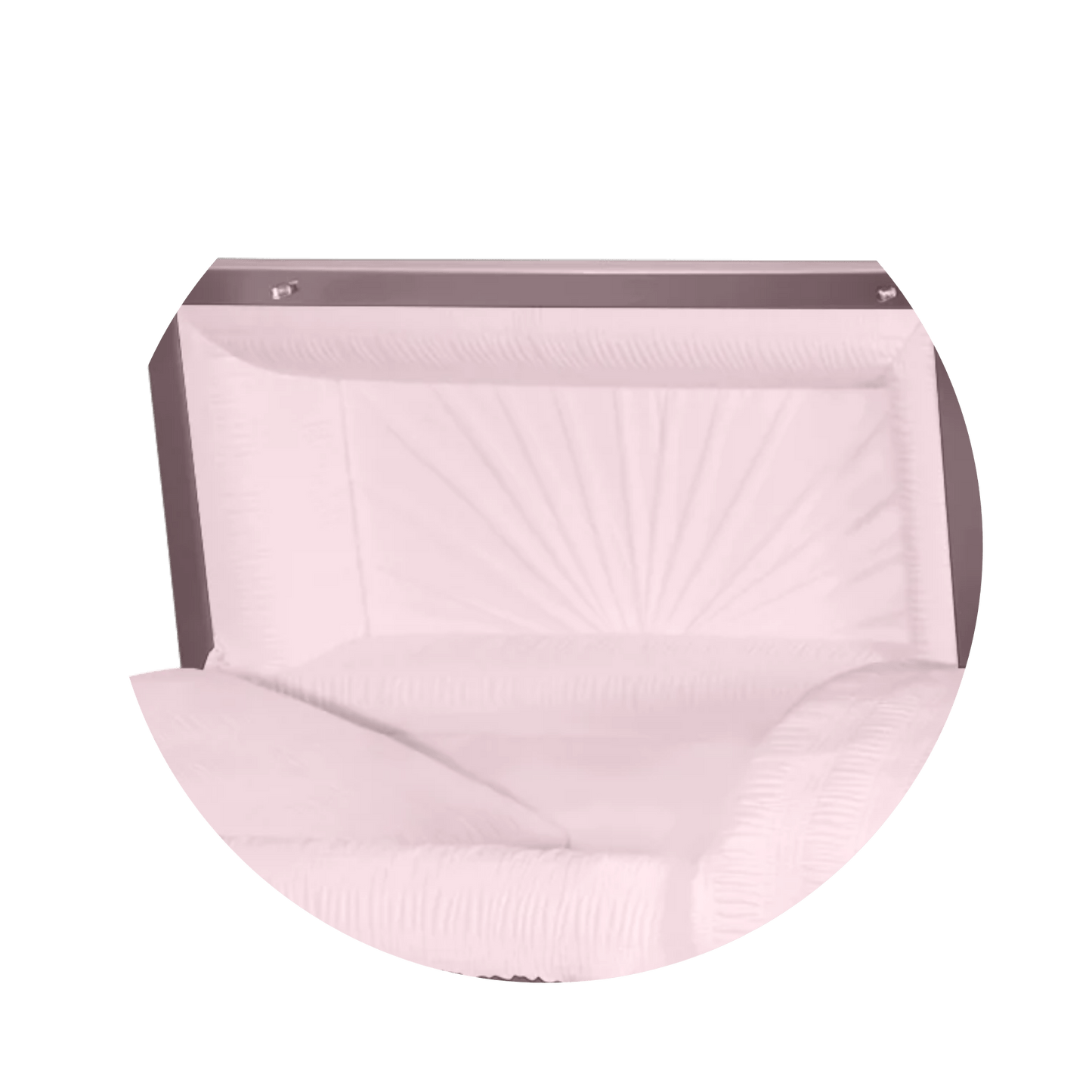 Reflections XL | Orchid Steel Oversize Casket with Pink Interior