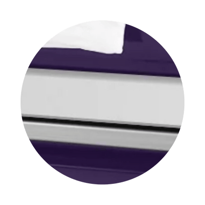 Reflections XL | Purple Steel Oversize Casket with White Interior