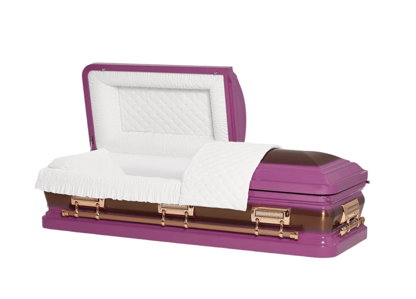 Adams Series | Lilac Gold Steel Casket