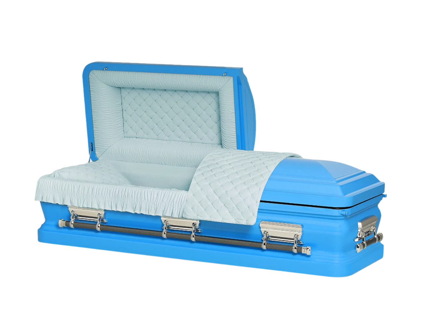 Adams Series | Turquoise Steel Casket