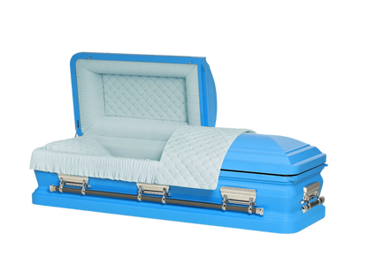 Adams Series | Turquoise Steel Casket