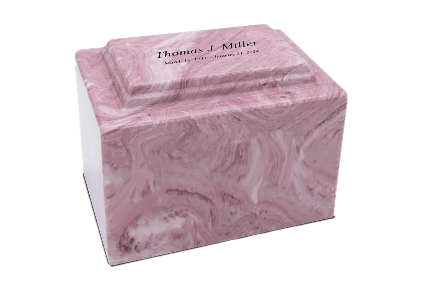 Wild Rose Cultured Marble Cremation Urn