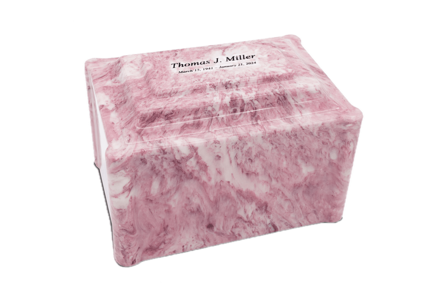 Wild Rose Cultured Marble Cremation Urn