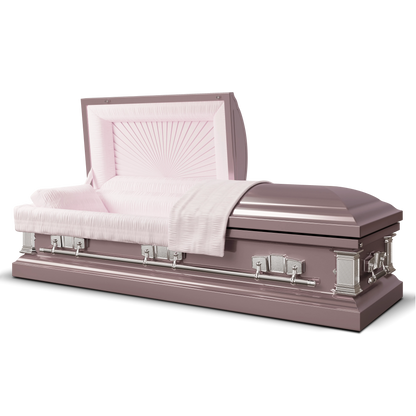 Satin Series | Orchid Steel Casket with Pink Interior