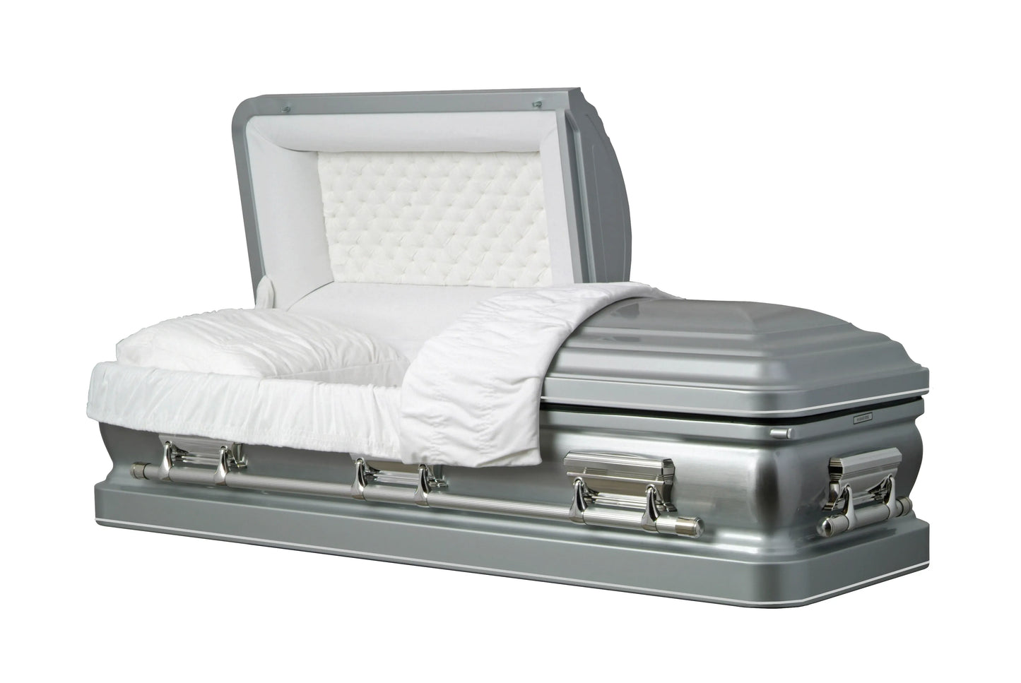 Eminence (Made in USA) | 16-Gauge Silver Steel Casket