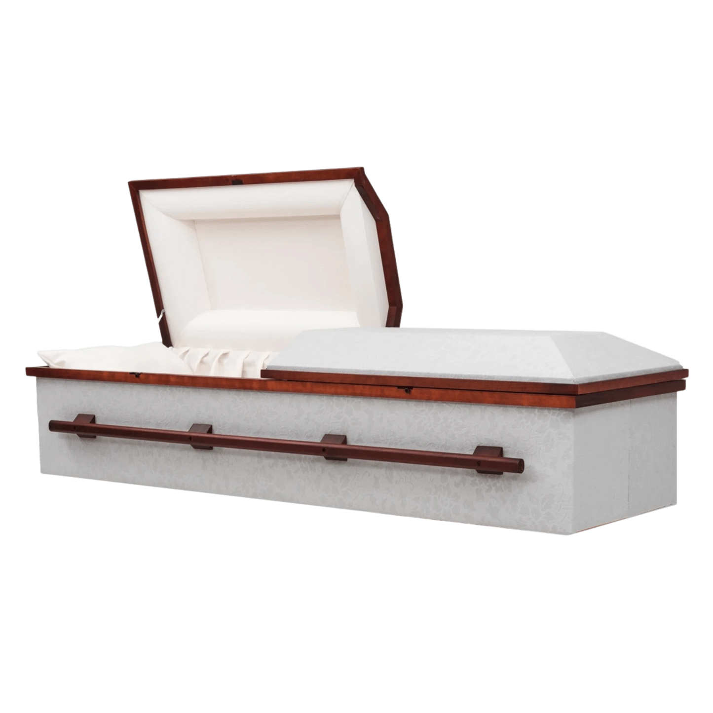 Silver Dome Cloth Casket