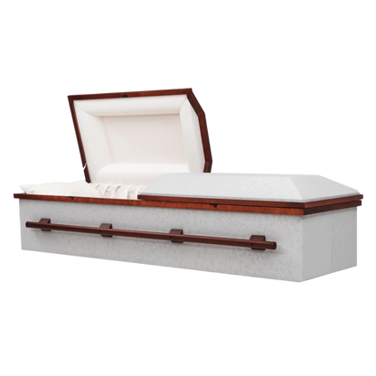 Silver Dome Cloth Casket