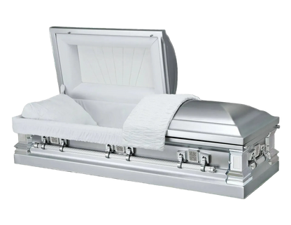Stanfield Stainless Steel Casket | Platinum Finish