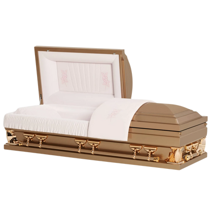 Summit XL (29-44 in.)| Champagne Gold Oversized Casket