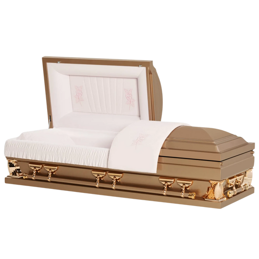 Summit XL (29-44 in.)| Champagne Gold Oversized Casket