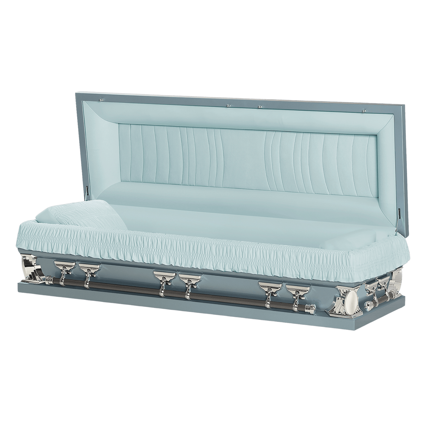 Summit XL (29-44 in.)| Light Blue Oversize Casket
