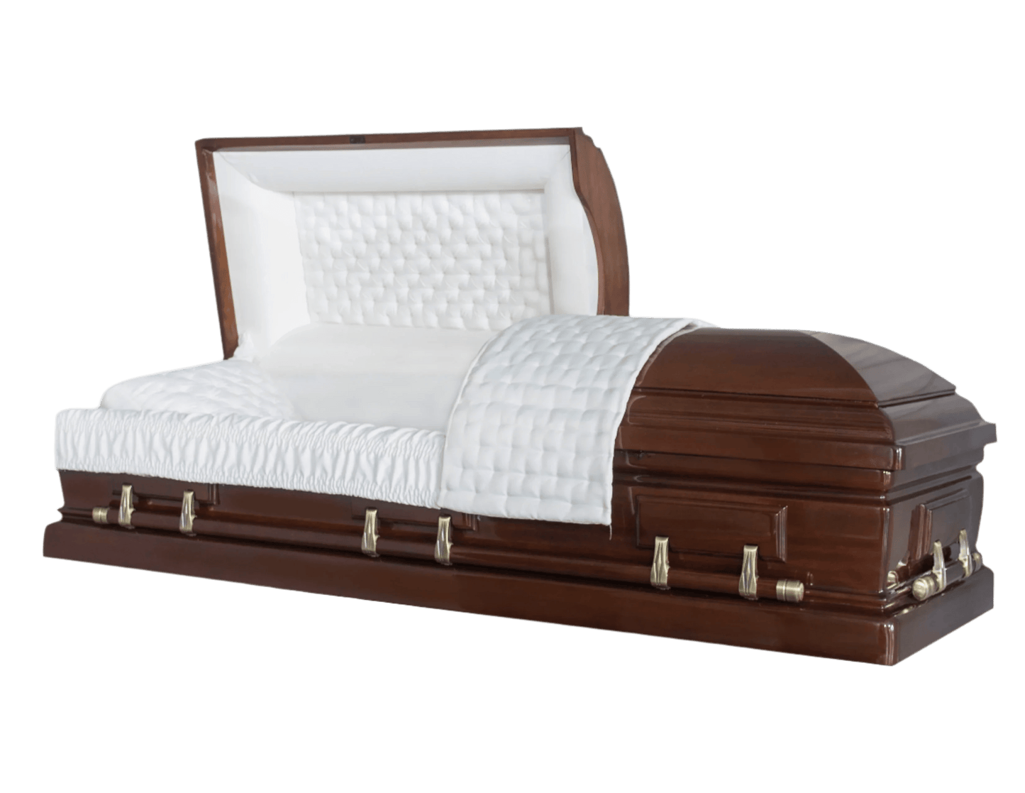 The Noble Casket (Solid Mahogany) | Mahogany Wood Casket