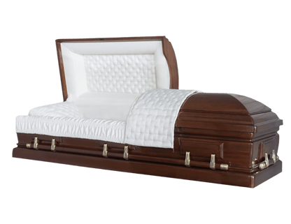 The Noble Casket (Solid Mahogany) | Mahogany Wood Casket