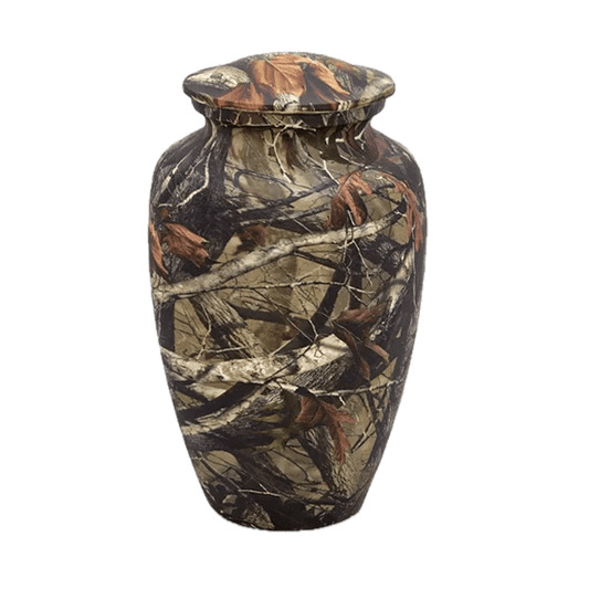 Hydro-Painted Urns - Woodland Camo