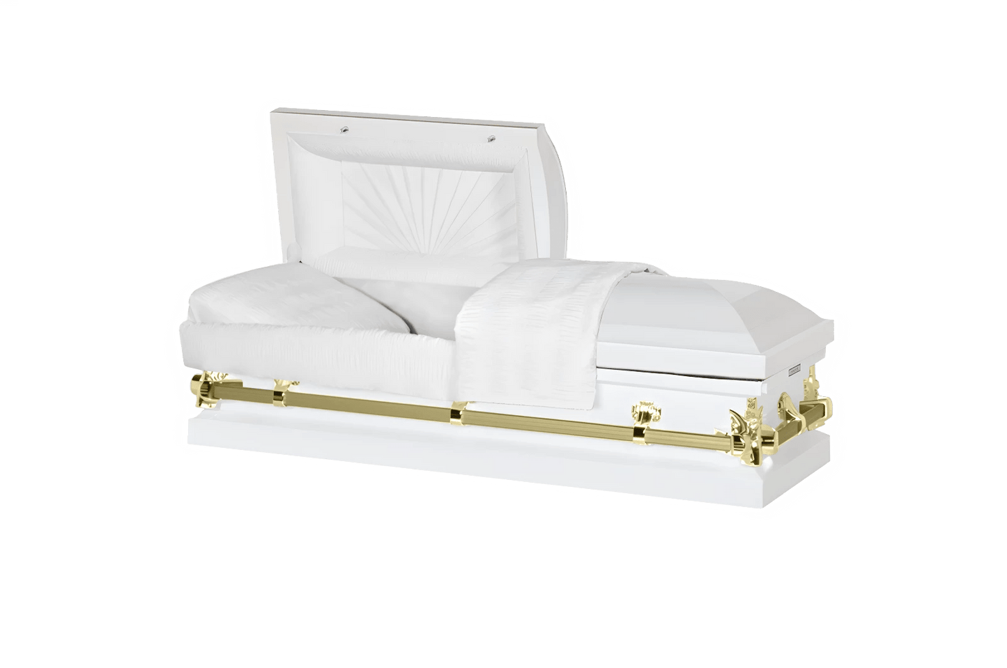 Youth & Child | White & Gold Casket