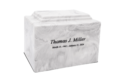 Carrera Cultured Marble Cremation Urn