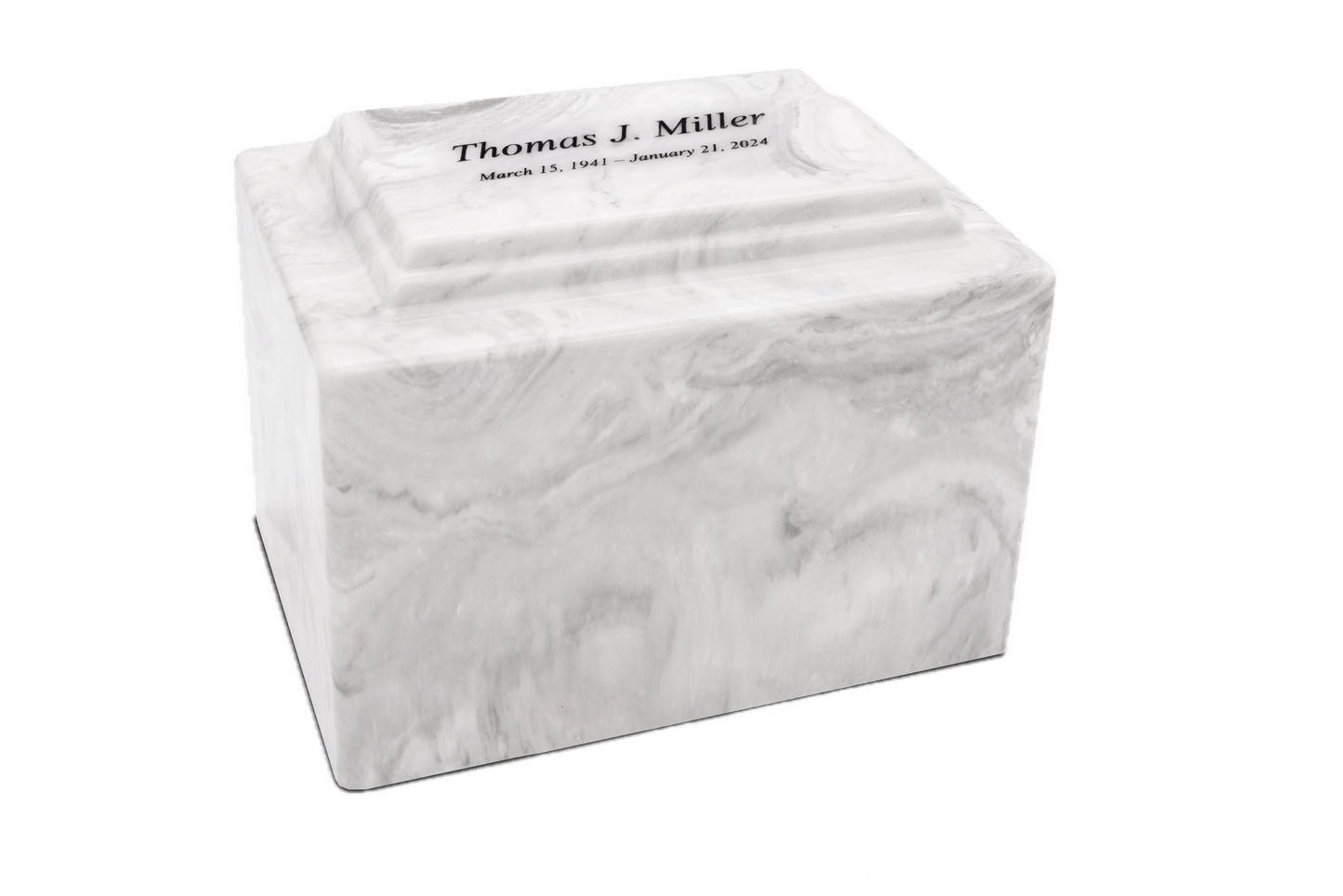 Carrera Cultured Marble Cremation Urn