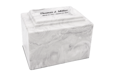 Carrera Cultured Marble Cremation Urn