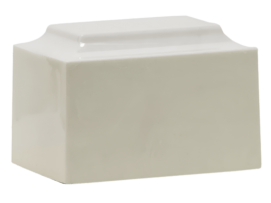 White Paw Cultured Marble Cremation Urn