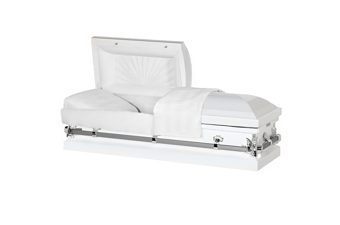 Youth & Child | White & Silver Youth Casket