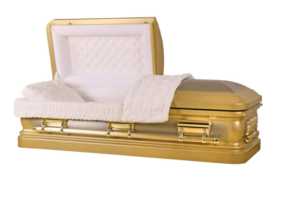 Adams Series | Gold Steel Casket