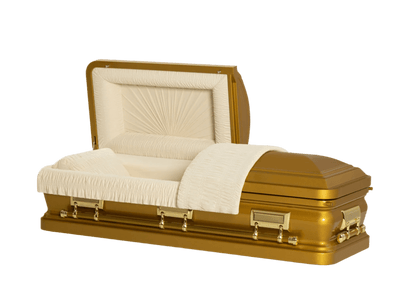 Adams Series | Gold Steel Casket