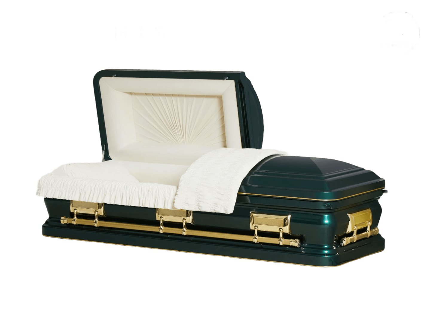 Adams Series | Dark Green Steel Casket