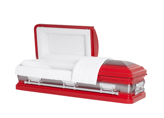 Adams Series | Red Steel Casket