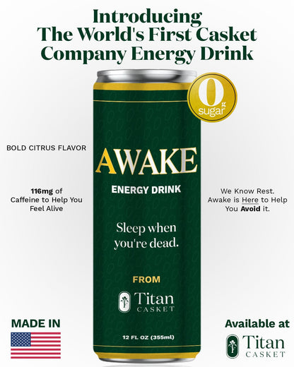 AWAKE – Sugar-Free Energy Drink (Pack of 6)