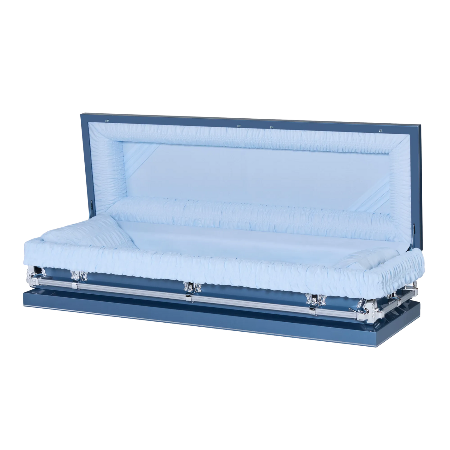 The Cashmere | 20-Gauge Blue Steel Casket