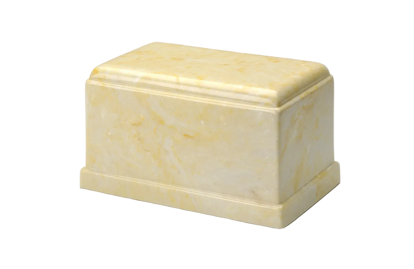 Legacy Marble Cremation Urn | Soft Yellow Marble Urn