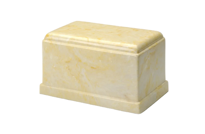 Legacy Marble Cremation Urn | Soft Yellow Marble Urn