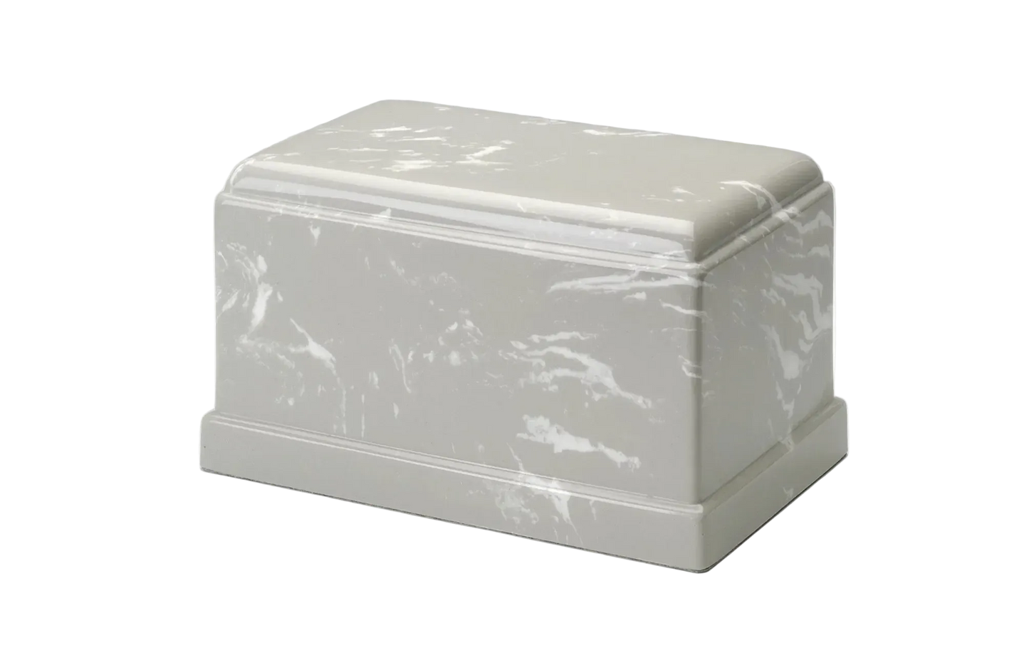Legacy Marble Cremation Urn | Silver Marble Urn