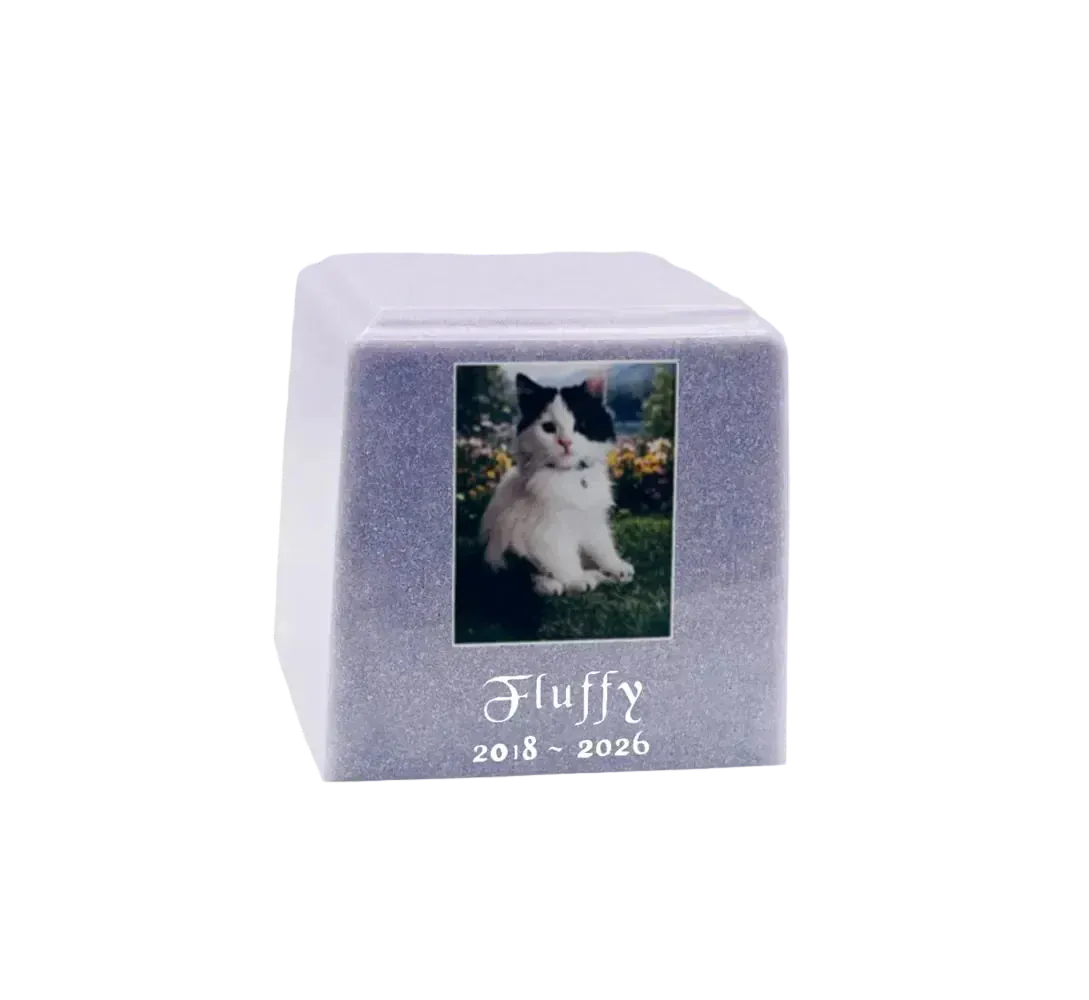 Cultured Marble Pet Urn | Lavender Pet Urn