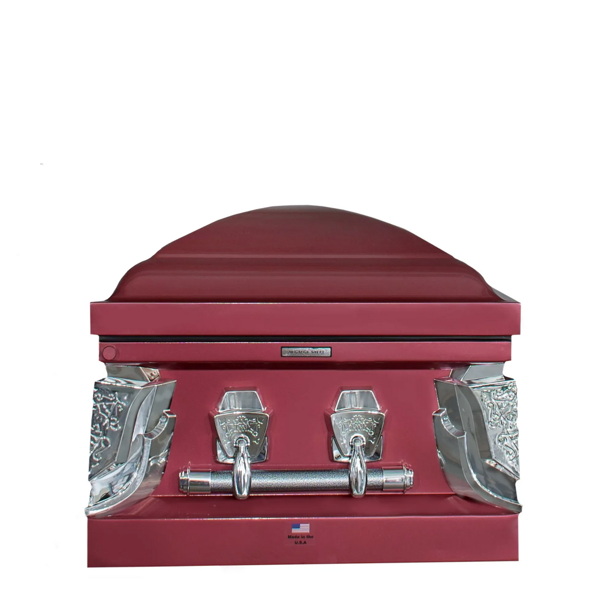 Cup Noodles® x Titan Casket Vampire Noodles Casket| Limited Edition Maroon Steel Casket with Black Velvet Interior