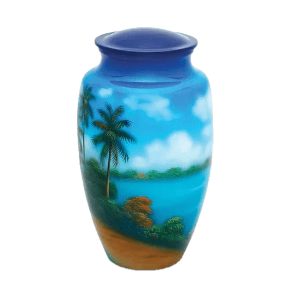 Hand Painted Urns - Paradise