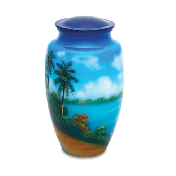 Hand Painted Pet Urns - Paradise