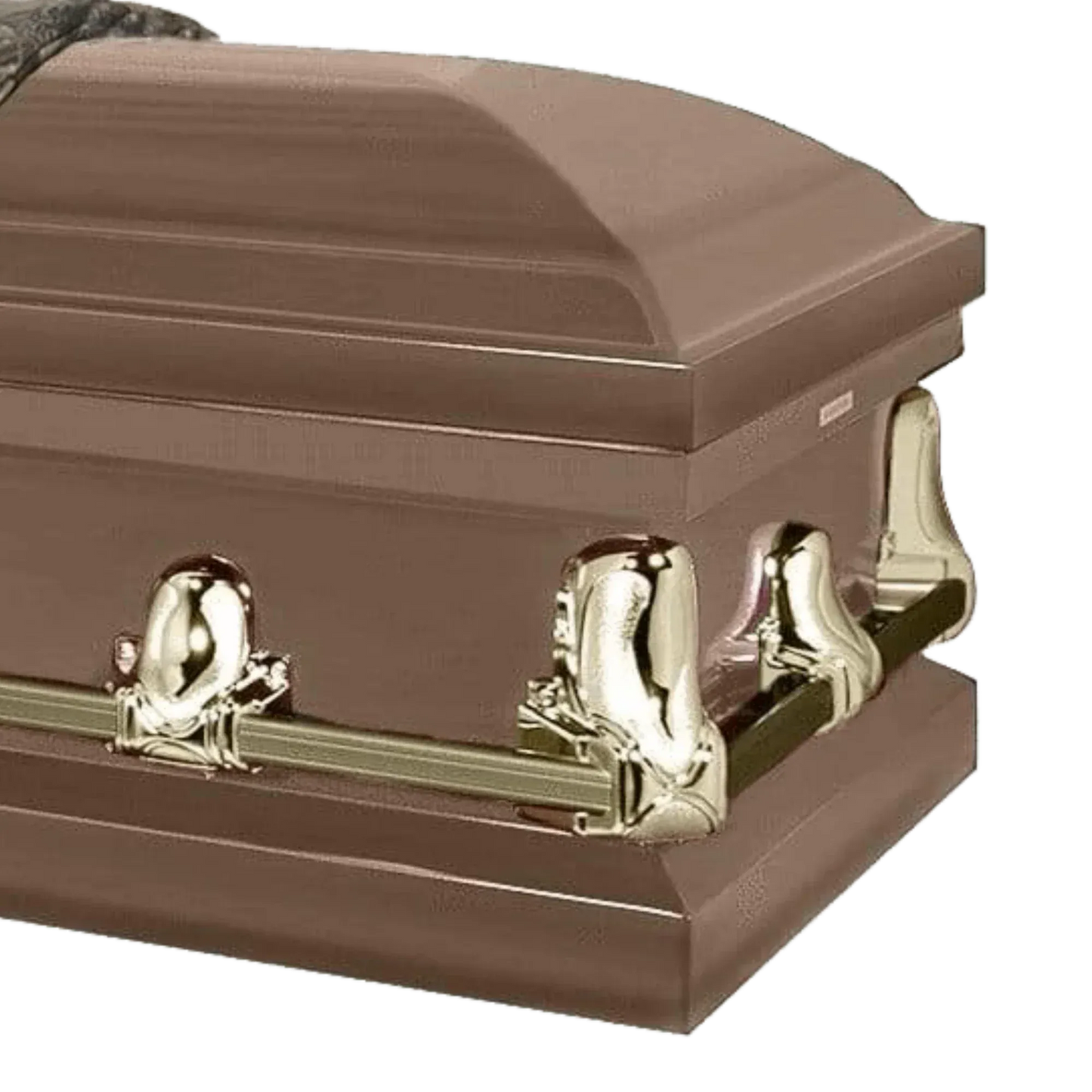 Hunter | Bronze Steel Casket with Camouflage Interior