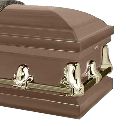 Hunter | Bronze Steel Casket with Camouflage Interior