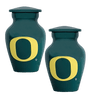 Pair of Keepsake Urns - Oregon Green Keepsake Urns