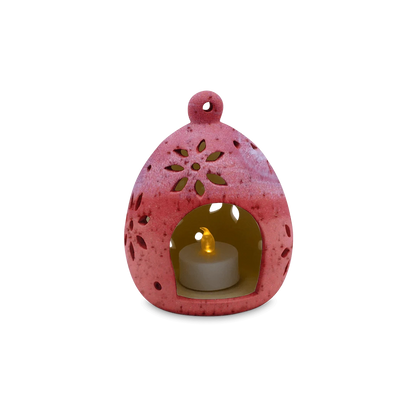 Floral Luminaria (Sunstone Red) – Made with Solidified Cremains
