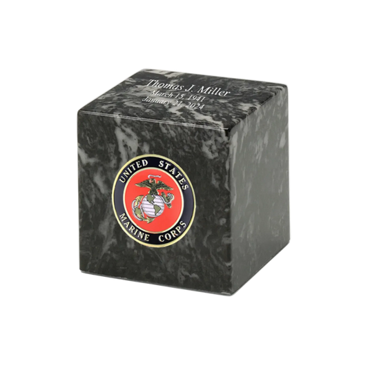 Military Marble Keepsake Cremation Urn | US Marines