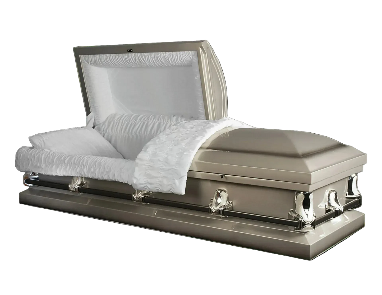Newfield Silver Casket | Silver with Shaded Black Finish