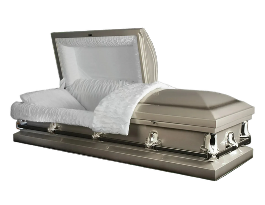 Newfield Silver Casket | Silver with Shaded Black Finish